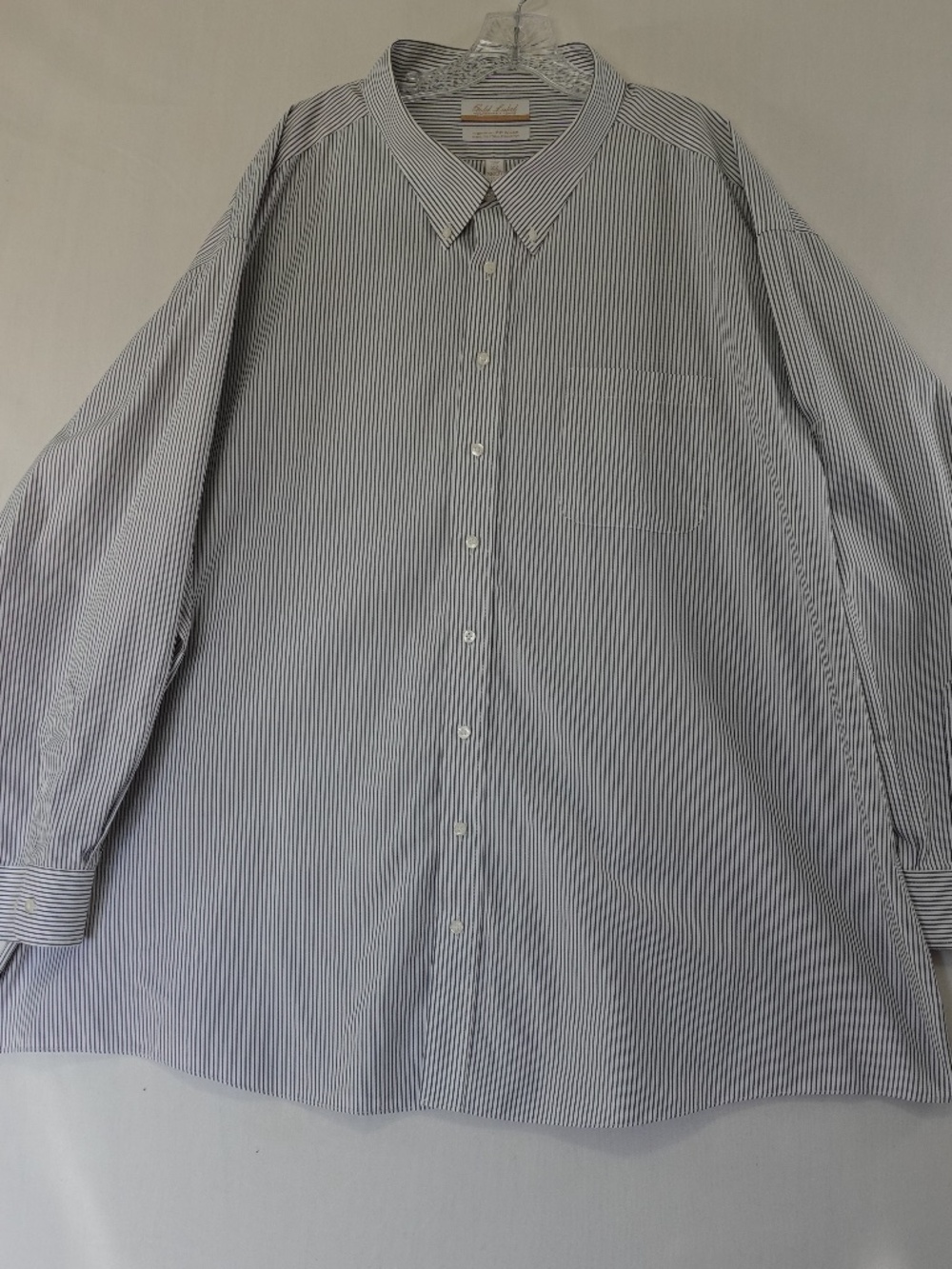 Roundtree & Yorke Gold Label Men's 22 36/37 Tall Stripe Non-Iron Dress Shirt
